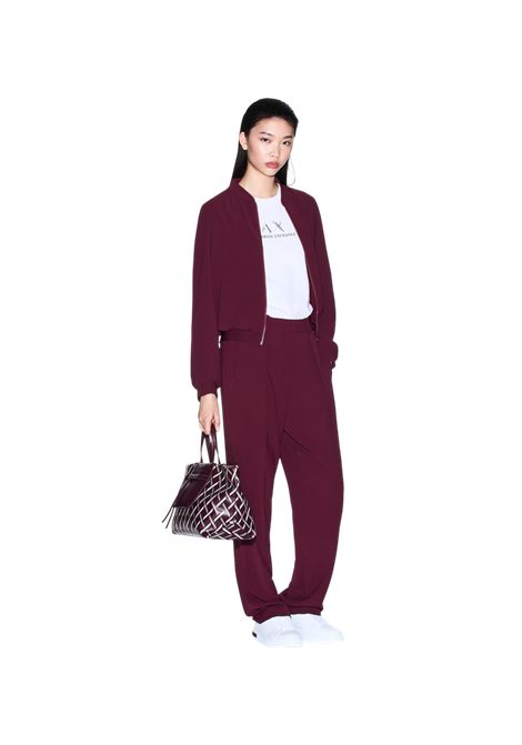 Trousers with pleats in flowing fabric ARMANI EXCHANGE | Trousers | XW000664 AF10872UA343